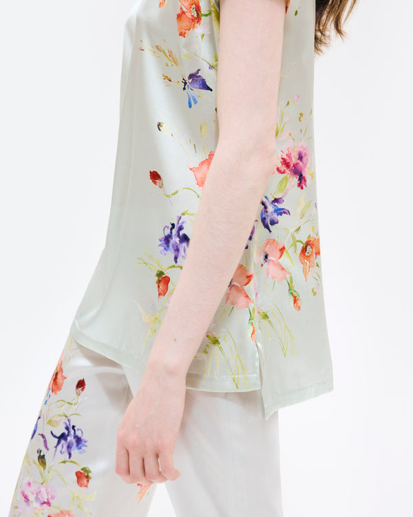 POPPY and CORNFLOWERS Tunic Top